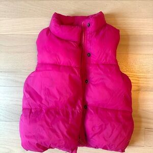 Old Navy Hot Pink Puffer Vest Lining